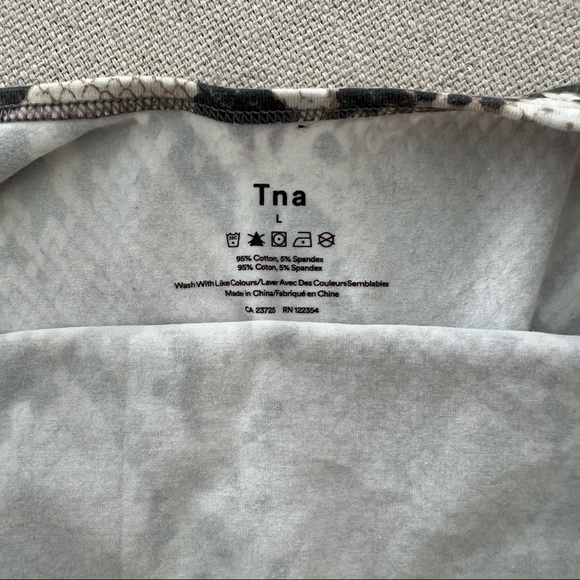 ARITZIA Tna '90s Cozumel Snake Print Open Back Bodysuit - Picture 11 of 11